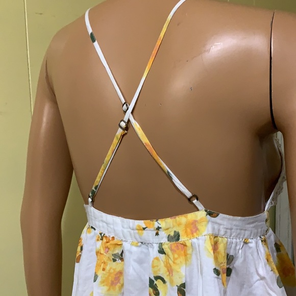 Floral sun dress with lacy top - Picture 2 of 2